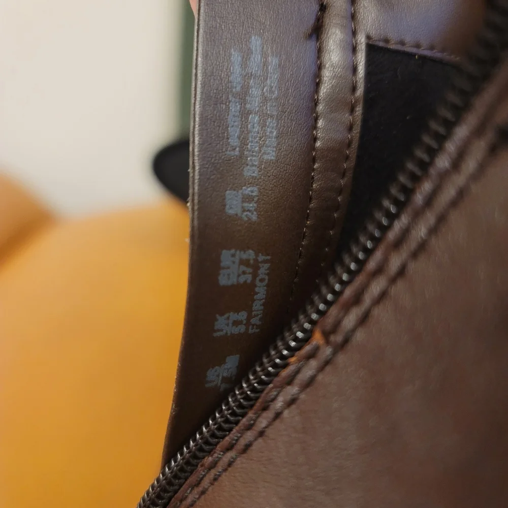 NATURALIZER Fairmonf Brown Leather Ankle Boots Size 7.5 - Picture 2 of 7